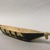  <em>Toy Dugout Canoe</em>, 20th century. Wood, pigment, 1 1/2 × 2 × 12 in. (3.8 × 5.1 × 30.5 cm). Brooklyn Museum, A. Augustus Healy Fund, 64.214.43. Creative Commons-BY (Photo: Brooklyn Museum, CUR.64.214.43_view02.jpeg)