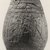 Egyptian. <em>Relief-Decorated Ovoid Bottle</em>, ca. 945 B.C.E.-718 B.C.E. Faience, 4 7/16 x 2 3/4 in. (11.2 x 7 cm). Brooklyn Museum, Charles Edwin Wilbour Fund, 65.2.2a-b. Creative Commons-BY (Photo: Brooklyn Museum, CUR.65.2.2a-b_NegF_print_bw.jpg)