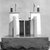 Albert Fehrenbacher (German, 1911-2005). <em>Modern Reconstruction of a New Kingdom Model of a Temple Gateway</em>. Plaster, 42 1/2 x 34 1/2 x 44 in. (108 x 87.6 x 111.8 cm). Brooklyn Museum, Charles Edwin Wilbour Fund, 66.228. Creative Commons-BY (Photo: Brooklyn Museum, CUR.66.228_NegD_print_bw.jpg)