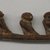 Chokwe. <em>Three Figures On Common Base for Divination</em>, early 20th century. Patinated wood, 2 1/2 x 1 x 1/2 in. (6.5 x 2.7 x 1.2 cm). Brooklyn Museum, Bequest of Laura L. Barnes, 67.25.31. Creative Commons-BY (Photo: Brooklyn Museum, CUR.67.25.31.jpg)