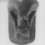  <em>Senenmut</em>, ca. 1478-1458 B.C.E. Granodiorite with granite vein, 18 3/4 × 7 × 11 1/2 in., 67.5 lb. (47.6 × 17.8 × 29.2 cm, 30.62kg). Brooklyn Museum, Charles Edwin Wilbour Fund, 67.68. Creative Commons-BY (Photo: Brooklyn Museum, CUR.67.68_NegV_print_bw.jpg)