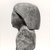  <em>Bust of a Man</em>, ca. 2338-2298 B.C.E. Quartzite, 4 5/8 × 4 1/16 × 2 13/16 in. (11.8 × 10.3 × 7.2 cm). Brooklyn Museum, Charles Edwin Wilbour Fund, 67.69.1. Creative Commons-BY (Photo: Brooklyn Museum, CUR.67.69.1_negB_bw.jpg)