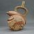 Moche. <em>Stirrup-Spout Vessel with Lobster</em>, 400-500. Ceramic, cream and red slips, 9 1/4 x 5 x 7 1/4 in. (23.5 x 12.7 x 18.4 cm). Brooklyn Museum, Gift of Robert L. Niles, 67.86.1. Creative Commons-BY (Photo: , CUR.67.86.1_view01.jpg)