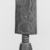 Fante. <em>Doll (Akuaba)</em>, late 19th or early 20th century. Carved wood, coffee beans, incised, (height: 35.5 cm). Brooklyn Museum, Caroline A.L. Pratt Fund, 68.10.2. Creative Commons-BY (Photo: Brooklyn Museum, CUR.68.10.2_print_bw.jpg)