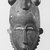 Baule. <em>Portrait Mask (ndoma)</em>, late 19th-early 20th century. Wood, pigment, height: 38.6 cm. Brooklyn Museum, Gift of Rosemary and George Lois, 68.218.1. Creative Commons-BY (Photo: Brooklyn Museum, CUR.68.218.1_print_front_bw.jpg)