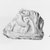  <em>Vessel Fragment</em>, 305 B.C.E.–395 C.E. Faience, 2 3/4 x 3 3/4 in. (7 x 9.6 cm). Brooklyn Museum, Anonymous gift, 69.112.17. Creative Commons-BY (Photo: Brooklyn Museum, CUR.69.112.17_NegID_69.112.12-.22_GRPA_print_cropped_bw.jpg)