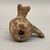 Maya. <em>Whistle</em>, 300-800. Ceramic, pigment, 2 7/8 × 3 × 3 7/8 in. (7.3 × 7.6 × 9.8 cm). Brooklyn Museum, Gift of Leonardo Patterson, 69.170.1. Creative Commons-BY (Photo: Brooklyn Museum, CUR.69.170.1_view04.jpg)