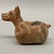 Maya. <em>Whistle</em>, 300-800. Ceramic, pigment, 2 7/8 × 3 × 3 7/8 in. (7.3 × 7.6 × 9.8 cm). Brooklyn Museum, Gift of Leonardo Patterson, 69.170.1. Creative Commons-BY (Photo: Brooklyn Museum, CUR.69.170.1_view05.jpg)