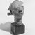 Anyi. <em>Funerary Head (Mma)</em>, 18th-19th century. Terracotta, 6 1/8 in. (15.5 cm). Brooklyn Museum, Gift of Dr. and Mrs. Abbott A. Lippman, 69.56. Creative Commons-BY (Photo: Brooklyn Museum, CUR.69.56_print_threequarter_bw.jpg)