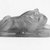  <em>Amulet in Shape of Recumbent Lion</em>. Carnelian, 3/16 x 1/2 in. (0.5 x 1.2 cm). Brooklyn Museum, Gift of Jeannette Brun, 69.71.2. Creative Commons-BY (Photo: Brooklyn Museum, CUR.69.71.2_NegC_print_bw.jpg)