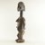 Umale Oganegi (Igala, born ca. 1929, flourished 1940s-1970s). <em>Standing Female Figure</em>, 20th century. Wood, indigo, 16 1/4 x 5 x 4 in. (41.3 x 12.8 x 10.2 cm). Brooklyn Museum, Gift of Dr. and Mrs. Ernst Anspach, 70.105. Creative Commons-BY (Photo: Brooklyn Museum, CUR.70.105_threequarter_PS5.jpg)