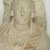 Coptic. <em>Funerary Figure of a Woman</em>, 3rd-4th century C.E. Limestone, gesso, pigment, 34 5/8 × 20 1/16 × 11 13/16 in., 226.5 lb. (88 × 51 × 30 cm, 102.74kg). Brooklyn Museum, Charles Edwin Wilbour Fund, 70.132. Creative Commons-BY (Photo: Brooklyn Museum (in collaboration with Index of Christian Art, Princeton University), CUR.70.132_detail01_ICA.jpg)