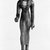 Ptolemaic. <em>Female Royal Figure</em>. Bronze, gold leaf, height: 5 1/4 in. (13.3 cm). Brooklyn Museum, Charles Edwin Wilbour Fund, 70.133. Creative Commons-BY (Photo: Brooklyn Museum, CUR.70.133_NegA_bw.jpg)
