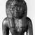 Ptolemaic. <em>Female Royal Figure</em>. Bronze, gold leaf, height: 5 1/4 in. (13.3 cm). Brooklyn Museum, Charles Edwin Wilbour Fund, 70.133. Creative Commons-BY (Photo: Brooklyn Museum, CUR.70.133_NegG_bw.jpg)