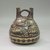 Nazca. <em>Ceramic Stirrup Jar</em>, 150-200 C.E. Ceramic, polychrome slip, 4 5/8 × 4 7/16 × 4 7/16 in. (11.7 × 11.3 × 11.3 cm). Brooklyn Museum, Gift of Ernest Erickson, 70.177.18. Creative Commons-BY (Photo: Brooklyn Museum, CUR.70.177.18.jpg)