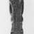  <em>Statue of a Man</em>, 664 B.C.E. or later. Stone, 11 15/16 x 3 9/16 x 7 1/16 in. (30.4 x 9 x 18 cm). Brooklyn Museum, Gift of George London
, 70.88. Creative Commons-BY (Photo: Brooklyn Museum, CUR.70.88_NegL495_52_print_bw.jpg)