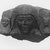  <em>Priest with Divine Standards</em>, ca. 1295-1185 B.C.E. Stone, 5 1/2 x 7 5/16 x 4 1/8 in. (14 x 18.5 x 10.5 cm). Brooklyn Museum, Charles Edwin Wilbour Fund, 71.37.1. Creative Commons-BY (Photo: Brooklyn Museum, CUR.71.37.1_NegI_print_bw.jpg)