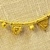 Greek. <em>Bead with Ribbed Tube and Flag</em>, late 4th century B.C.E. Gold, Tube: 1/4 in. (0.6 cm). Brooklyn Museum, Gift of Mr. and Mrs. Thomas S. Brush, 71.79.41. Creative Commons-BY (Photo: Brooklyn Museum, CUR.71.79.40-.55_detail04.jpg)