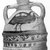  <em>Amphora</em>, 3rd-4th century C.E. Clay, slip, 11 13/16 x Diam. 6 1/8 in. (30 x 15.5 cm). Brooklyn Museum, Charles Edwin Wilbour Fund, 71.86. Creative Commons-BY (Photo: Brooklyn Museum, CUR.71.86_NegA_print_bw.jpg)