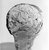  <em>Female Head</em>, 3rd century C.E. Limestone, plaster, pigment, 8 11/16 x 7 1/2 x 7 7/8 in. (22 x 19 x 20 cm). Brooklyn Museum, Charles Edwin Wilbour Fund, 71.87. Creative Commons-BY (Photo: Brooklyn Museum, CUR.71.87_NegC_bw.jpg)