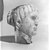  <em>Female Head</em>, 3rd century C.E. Limestone, plaster, pigment, 8 11/16 x 7 1/2 x 7 7/8 in. (22 x 19 x 20 cm). Brooklyn Museum, Charles Edwin Wilbour Fund, 71.87. Creative Commons-BY (Photo: Brooklyn Museum, CUR.71.87_NegD_print_bw.jpg)