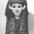  <em>Mummy Mask of Woman</em>, 1st century B.C.E. Linen, stucco, pigment, 18 7/8 x 14 x 7 in. (48 x 35.5 x 17.8 cm). Brooklyn Museum, Charles Edwin Wilbour Fund, 72.11. Creative Commons-BY (Photo: Brooklyn Museum, CUR.72.11_NegA_print_bw.jpg)