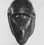 Guro. <em>Baboon (Dje) Mask</em>, late 19th-early 20th century. Wood, organic materials, 10 1/2 x 6 x 5 in. (26.7 x 15.2 x 12.7 cm). Brooklyn Museum, Gift of Mr. and Mrs. John A. Friede, 73.107.8. Creative Commons-BY (Photo: Brooklyn Museum, CUR.73.107.8_print_bw.jpg)