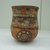 Mixteca-Puebla. <em>Jar</em>, ca. 1450-1500. Ceramic, pigment, 7 x 5 3/4 x 5 3/4 in. (17.8 x 14.6 x 14.6 cm). Brooklyn Museum, Gift of Mr. and Mrs. Samuel H. Lindenbaum, 73.153.26. Creative Commons-BY (Photo: Brooklyn Museum, CUR.73.153.26_view3.jpg)