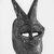 Edo. <em>Face Mask with Two Horns</em>, late 19th or early 20th century. Wood, pigment, metal, 12 1/2 x 6 1/4 x 5 1/4 in. Brooklyn Museum, Gift of Dr. and Mrs. Abbott A. Lippman, 73.154.11. Creative Commons-BY (Photo: Brooklyn Museum, CUR.73.154.11_print_bw.jpg)
