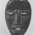 We. <em>Mask</em>, late 19th-early 20th century. Wood, 9 1/2 x 6 1/2 x 3 1/2 in. (24.1 x 16.5 x 8.9 cm). Brooklyn Museum, Gift of Gaston T. de Havenon, 73.179.10. Creative Commons-BY (Photo: Brooklyn Museum, CUR.73.179.10_print_bw.jpg)