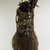 Luntu. <em>Fiber Mask with Conical Eyes (Batwape)</em>, late 19th or early 20th century. Burlap, wood, hide, cotton fiber, feathers, seeds, cowrie shells, pigment, 28 1/2 x 11 x 12 in. (72.4 x 28.0 x 30.5 cm). Brooklyn Museum, Gift of Marcia and John Friede, 74.121.3. Creative Commons-BY (Photo: Brooklyn Museum, CUR.74.121.3_front_PS5.jpg)