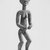 Tsogho. <em>Standing Female Figure (Gheonga)</em>, late 19th or early 20th century. Wood, paint, 20 3/4 x 6 1/2 x 5 in. (52.7 x 16.5 x 12.7 cm). Brooklyn Museum, Gift of Mr. and Mrs. Gordon Douglas, 74.211.6. Creative Commons-BY (Photo: Brooklyn Museum, CUR.74.211.6_print_threequarter_bw.jpg)