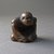  <em>Netsuke, Seated Male Figure</em>, 18th century. Wood, 1 1/2 x 1 3/8 in. (3.8 x 3.5 cm). Brooklyn Museum, Gift of Mr. and Mrs. Tessim Zorach, 75.10.2. Creative Commons-BY (Photo: Brooklyn Museum, CUR.75.10.2.jpg)