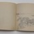 William Trost Richards (American, 1833–1905). <em>Sketchbook, English and French Landscape and Coastal Subjects</em>, 1880. Graphite on paper, 3 15/16 x 6 7/8 in. (10 x 17.5 cm). Brooklyn Museum, Gift of Edith Ballinger Price, 75.15.15 (Photo: Brooklyn Museum, CUR.75.15.15_p122-123.jpg)