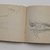 William Trost Richards (American, 1833-1905). <em>Sketchbook, English and French Landscape and Coastal Subjects</em>, 1880. Graphite on paper, 3 15/16 x 6 7/8 in. (10 x 17.5 cm). Brooklyn Museum, Gift of Edith Ballinger Price, 75.15.15 (Photo: Brooklyn Museum, CUR.75.15.15_p154-155.jpg)