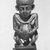 Nubian. <em>Figure of the God Pataikos</em>, ca. 716 B.C.E. Faience, 2 5/16 x 1 1/16 x 7/8 in. (5.9 x 2.7 x 2.3 cm). Brooklyn Museum, Charles Edwin Wilbour Fund, 75.166. Creative Commons-BY (Photo: Brooklyn Museum, CUR.75.166_NegID_NegL-708-7A_print_bw.jpg)