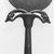 <em>Mirror with Papyrus Handle Featuring Two Ibex Heads</em>, ca. 1539-1292 B.C.E. Bronze, Other (handle): 4 3/16 x 3 9/16 x 13/16 in. (10.7 x 9 x 2 cm). Brooklyn Museum, Charles Edwin Wilbour Fund, 75.168a-b. Creative Commons-BY (Photo: Brooklyn Museum, CUR.75.168a-b_print_negL_708_21A_bw.jpg)