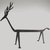  <em>Deer</em>. Wrought iron, 24 1/2 x 8 1/2 x 31 in. (62.2 x 21.6 x 78.7 cm). Brooklyn Museum, Gift of Morton D. May, 75.85. Creative Commons-BY (Photo: Brooklyn Museum, CUR.75.85_side_PS5.jpg)