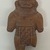 Jama-Coaque. <em>Human Figurine</em>. Ceramic, pigment, 5 7/8 × 3 1/4 × 2 1/4 in. (14.9 × 8.3 × 5.7 cm). Brooklyn Museum, Gift of Egizia Modiano, 76.166.22. Creative Commons-BY (Photo: Brooklyn Museum photgoraph, CUR.76.166.22_front.jpg)
