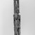 Dogon. <em>Standing Figure with Arms Raised, Djennenke Style</em>, 14th-19th century (possibly). Wood, 36 3/4 x 6 1/2 x 5 1/2 in. (93.3 x 16.5 x 14.0 cm). Brooklyn Museum, Gift of Rosemary and George Lois, 76.80. Creative Commons-BY (Photo: Brooklyn Museum, CUR.76.80_print_threequarter_bw.jpg)