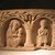  <em>The Holy Family(?)</em>, 20th century (probably). Nummulitic limestone, With mount: 12 x 21 1/16 x 4 in. (30.5 x 53.5 x 10.2 cm). Brooklyn Museum, Gift of Mrs. Jacob M. Kaplan, 77.129. Creative Commons-BY (Photo: Brooklyn Museum, CUR.77.129_unearthing_coptic.jpg)
