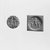 Ancient Near Eastern. <em>Stamp Seal</em>, 1800-1650 B.C.E. Hematite or magnetite, 1/2 x Diam. 7/8 in. (1.3 x 2.2 cm). Brooklyn Museum, Special Middle Eastern Art Fund, 77.8.2. Creative Commons-BY (Photo: Brooklyn Museum, CUR.77.8.2_NegA_print_bw.jpg)