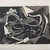 Hilda Katz (American, 1909-1997). <em>Jonah and the Whale</em>, 1950. Linocut on white wove paper, Sheet: 14 1/2 x 19 in. (36.8 x 48.3 cm). Brooklyn Museum, Gift of Hilda Katz, 78.154.29. © artist or artist's estate (Photo: Brooklyn Museum, CUR.78.154.29.jpg)