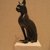  <em>Cat (Bastet)</em>, 664-343 B.C.E. Bronze, 5 1/4 x 1 5/8 x 3 3/4 in. (13.3 x 4.1 x 9.5 cm). Brooklyn Museum, Gift of Mrs. Nasli Heeramaneck, 78.243. Creative Commons-BY (Photo: Brooklyn Museum, CUR.78.243_wwg8.jpg)