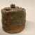 Kawakita Handeishi (Japanese, 1878-1963). <em>Tea Ceremony Fresh Water Jar and Storage Box (Mizusashi)</em>, ca. 1960. Clay, glaze, wood box, 5 1/4 x 3 1/2 in. (13.3 x 8.9 cm). Brooklyn Museum, Gift of Sidney B. Cardozo, Jr., 79.178.4a-b. Creative Commons-BY (Photo: Brooklyn Museum, CUR.79.178.4a-b_view01.jpg)
