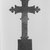 Amhara. <em>Hand Cross (mäsqäl)</em>, 19th or 20th century. Copper alloy, 10 1/4 x 5 1/8 in. (26.0 x 13.0 cm). Brooklyn Museum, Gift of Franklin H. Williams, 79.237.3. Creative Commons-BY (Photo: Brooklyn Museum, CUR.79.237.3_print_side2_bw.jpg)