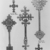 Amhara. <em>Hand Cross (mäsqäl)</em>, 19th or 20th century. Silver, 8 1/4 x 2 3/4 in. (21.0 x 7.0 cm). Brooklyn Museum, Gift of George V. Corinaldi Jr., 79.72.30. Creative Commons-BY (Photo: , CUR.79.72.28-.32_print_bw_edited.jpg)