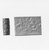 Ancient Near Eastern. <em>Cylinder Seal</em>, 9th-8th century B.C.E. Hematite (?), 1 1/4 x Diam. 9/16 in. (3.2 x 1.5 cm). Brooklyn Museum, Gift of Mr. and Mrs. Carl L. Selden, 80.173.3. Creative Commons-BY (Photo: Brooklyn Museum, CUR.80.173.3_NegA_print_bw.jpg)