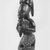 Yorùbá. <em>Kneeling Figure (Eshu-Elegba)</em>, late 19th or early 20th century. Wood, h: 11 in. (28.0 cm). Brooklyn Museum, Gift of Dr. and Mrs. Joel Hoffman, 81.102. Creative Commons-BY (Photo: Brooklyn Museum, CUR.81.102_print_threequarter_bw.jpg)