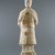  <em>Tomb Figure of a Cymbal Player</em>, 8th-9th century. Pottery, 10 x 3 in. (25.4 x 7.6 cm). Brooklyn Museum, Gift of Lucile E. Selz, 81.125.6. Creative Commons-BY (Photo: Brooklyn Museum, CUR.81.125.6_back.jpg)